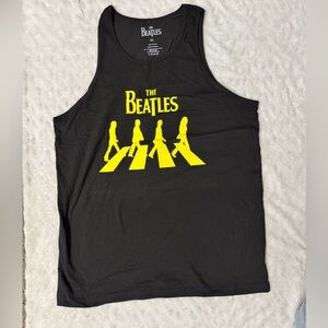 NWOT- The Beatles Black and Yellow Graphic Cotton Mens Band Tank Top